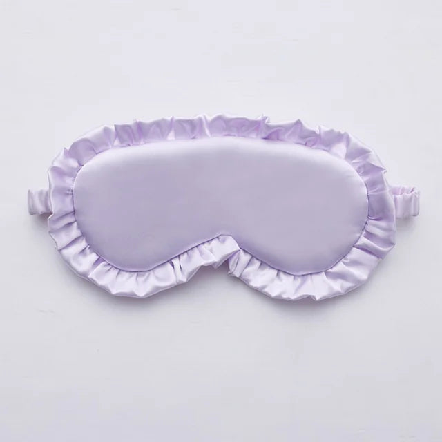 Silk Ruffle Eye Mask Cozy Sleep