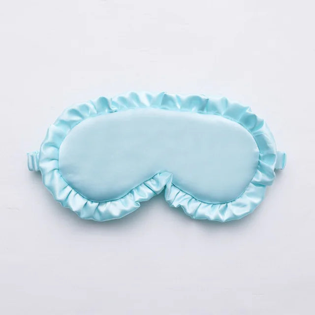 Silk Ruffle Eye Mask Cozy Sleep