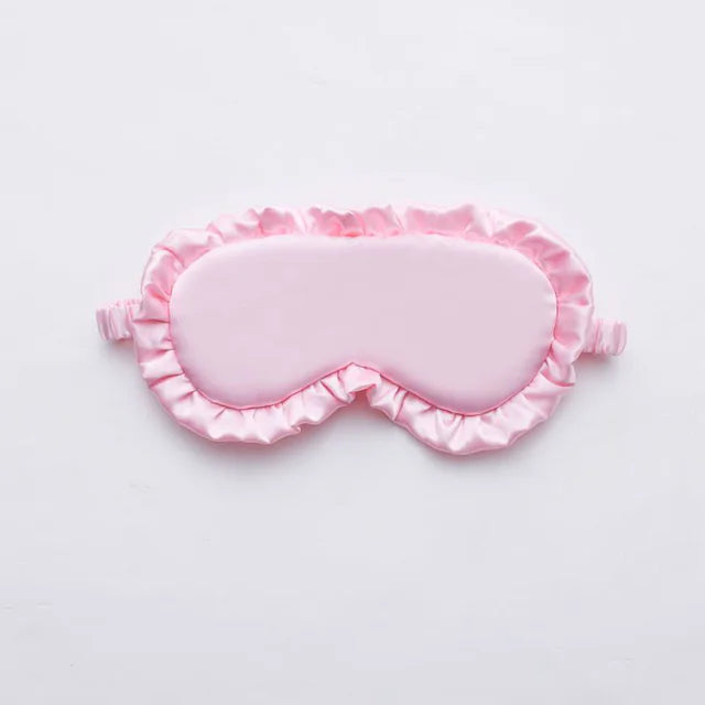 Silk Ruffle Eye Mask Cozy Sleep