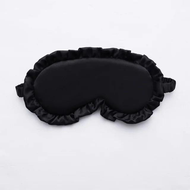 Silk Ruffle Eye Mask Cozy Sleep