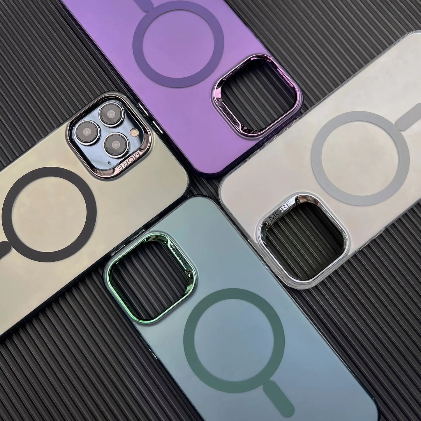 Matte Silver Magnetic Suction Case