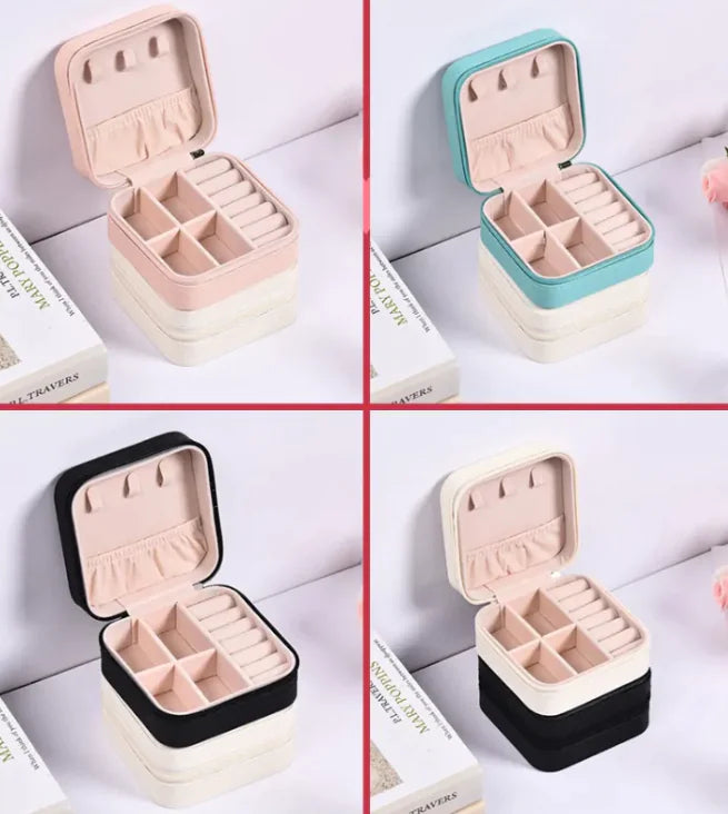 PU Leather Mini Jewelry Organizer