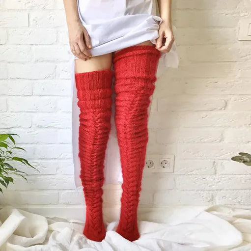 Women’s Over-the-Knee Winter Knit Socks