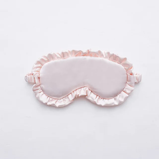 Silk Ruffle Eye Mask Cozy Sleep