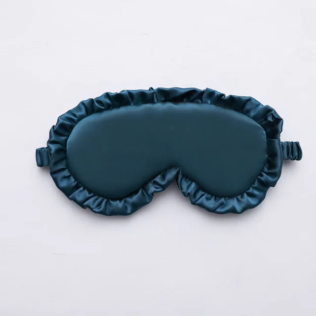 Silk Ruffle Eye Mask Cozy Sleep