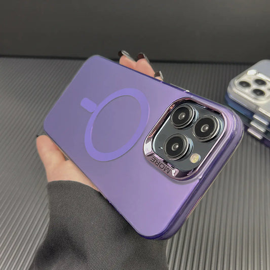 Matte Silver Magnetic Suction Case